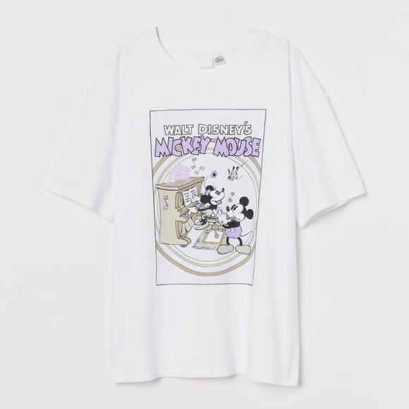 H&M Disney‎ Mickey & Minnie Mouse T Shirt Size XS - Picture 4 of 12